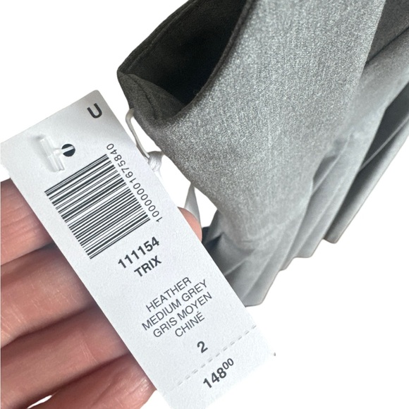 NWT. Aritzia Heather grey TRIX dress size 2 Sunday Best - Picture 2 of 13